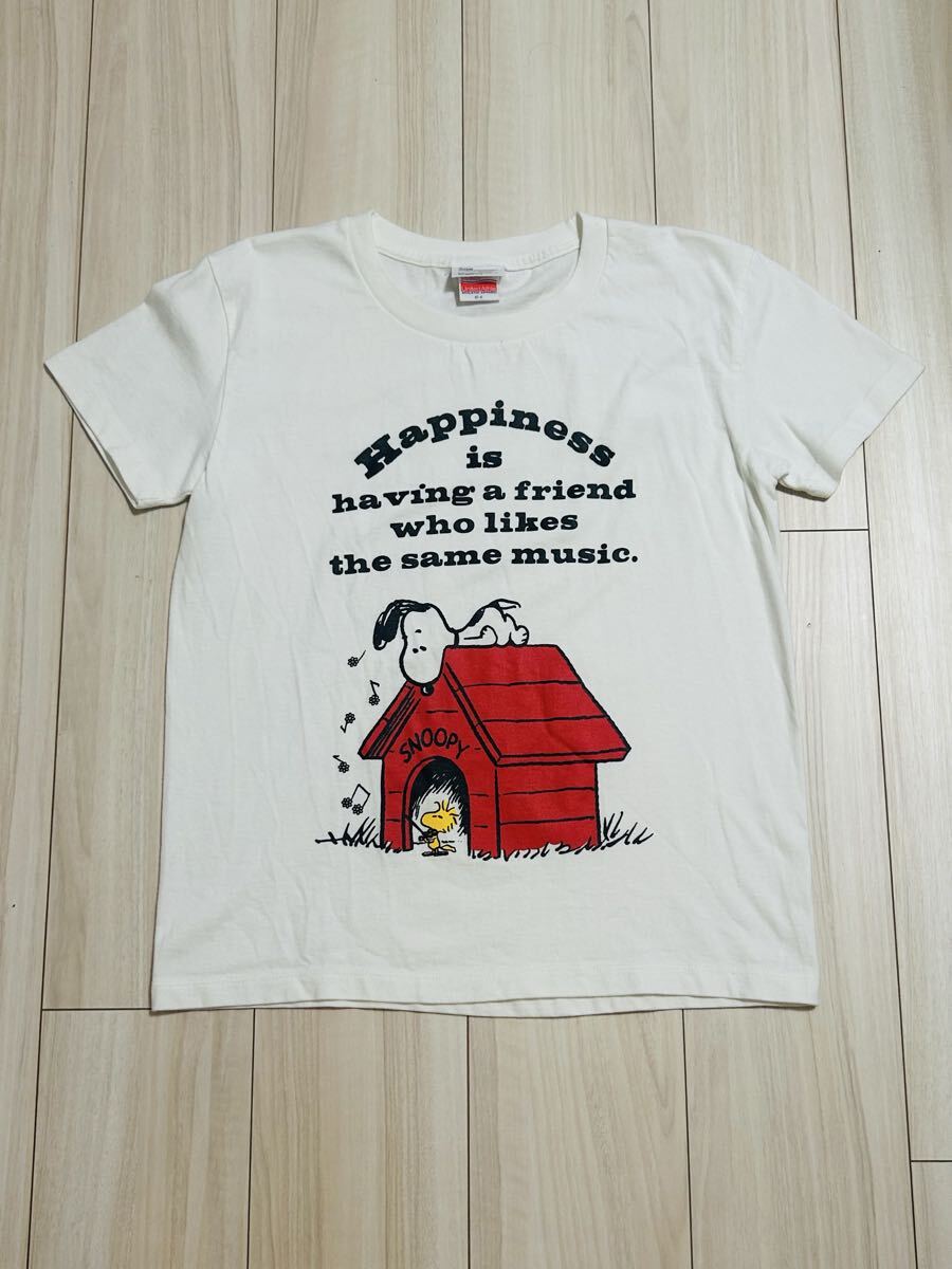 ビンテージ ピーナッツ Tシャツ L スヌーピー 白 プリントTシャツ拍卖