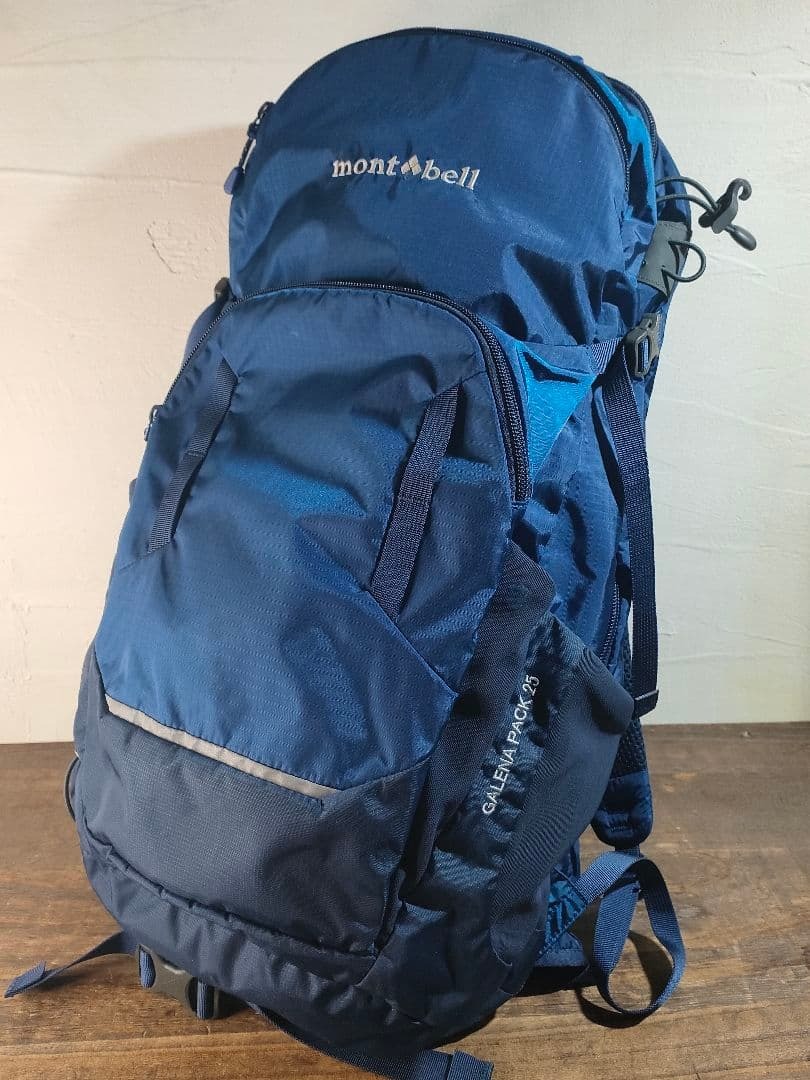 モンベル ガレナパック 25 レインカバー内蔵 登山 バックパック 男女兼用拍卖