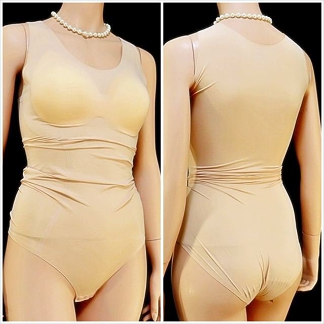 CE5-U01☆//メガXL☆新品同様☆肌にピタっとなじむ♪シームレスボディスーツ*クロッチ開閉*※一番安価で送料はゆうパケット280円拍卖