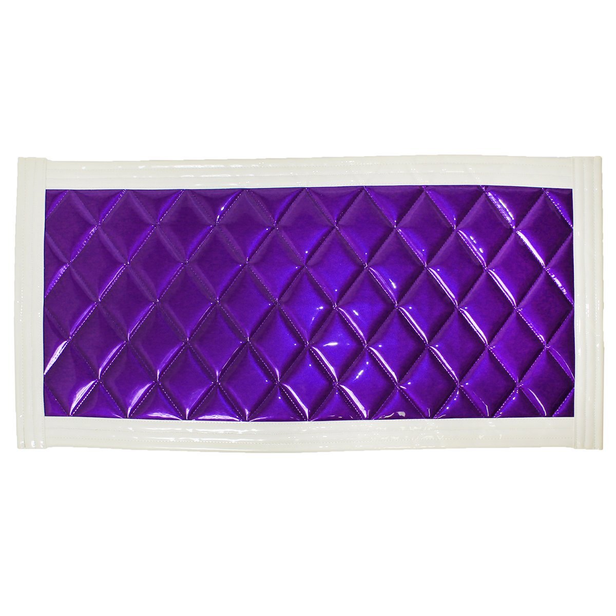 【送料無料】トラック 泥除け マット マッドフラップ 930mm×450mm 93cm×45cm ホワイト×パープル拍卖