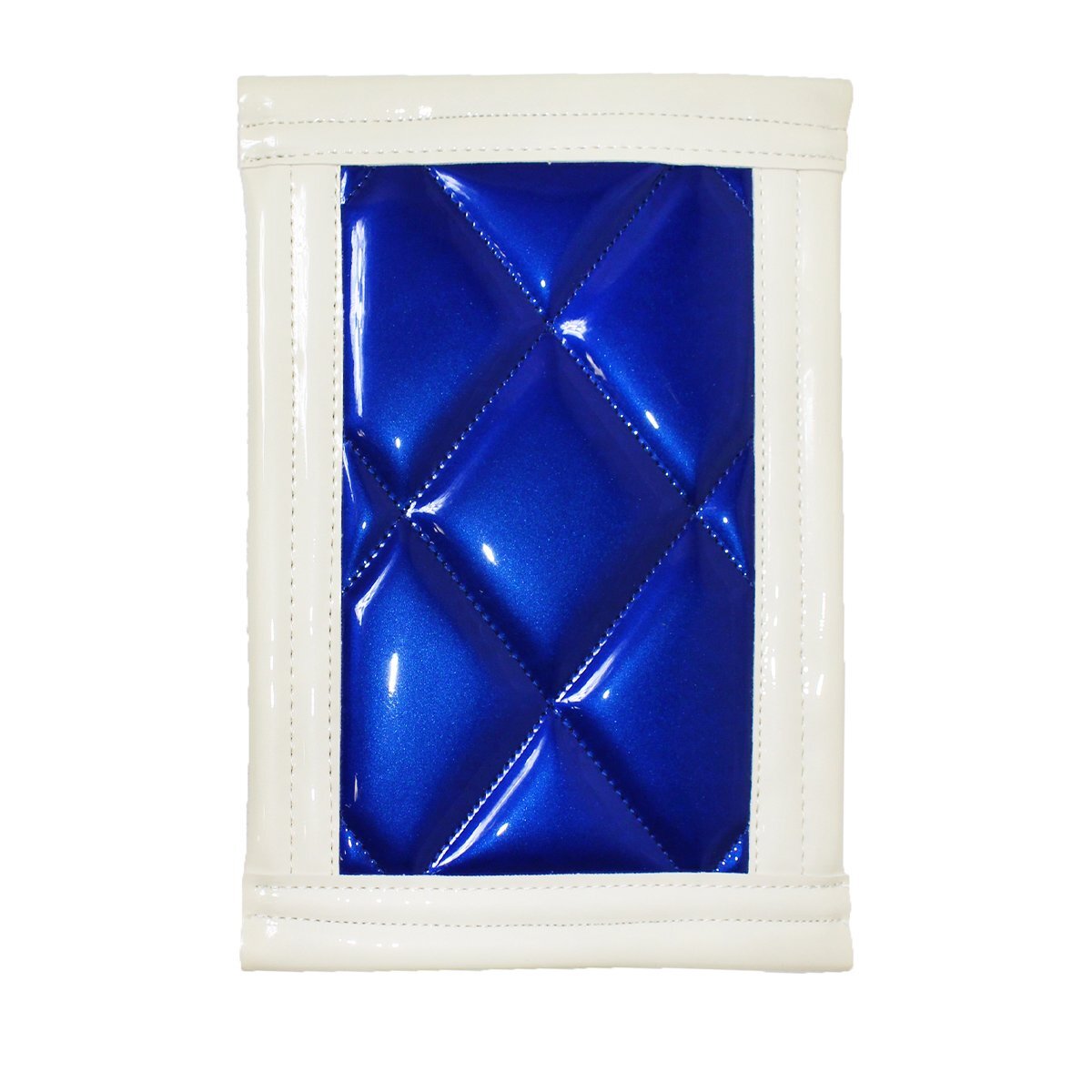 【送料無料】トラック 泥除け マット マッドフラップ 180mm×270mm 18cm×27cm ホワイト×ブルー拍卖