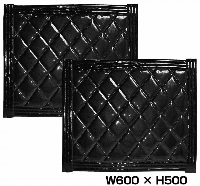 【送料無料】『2枚セット』 トラック 泥除け マット マッドフラップ 600mm×500mm 60cm×50cm ブラック×ブラック拍卖