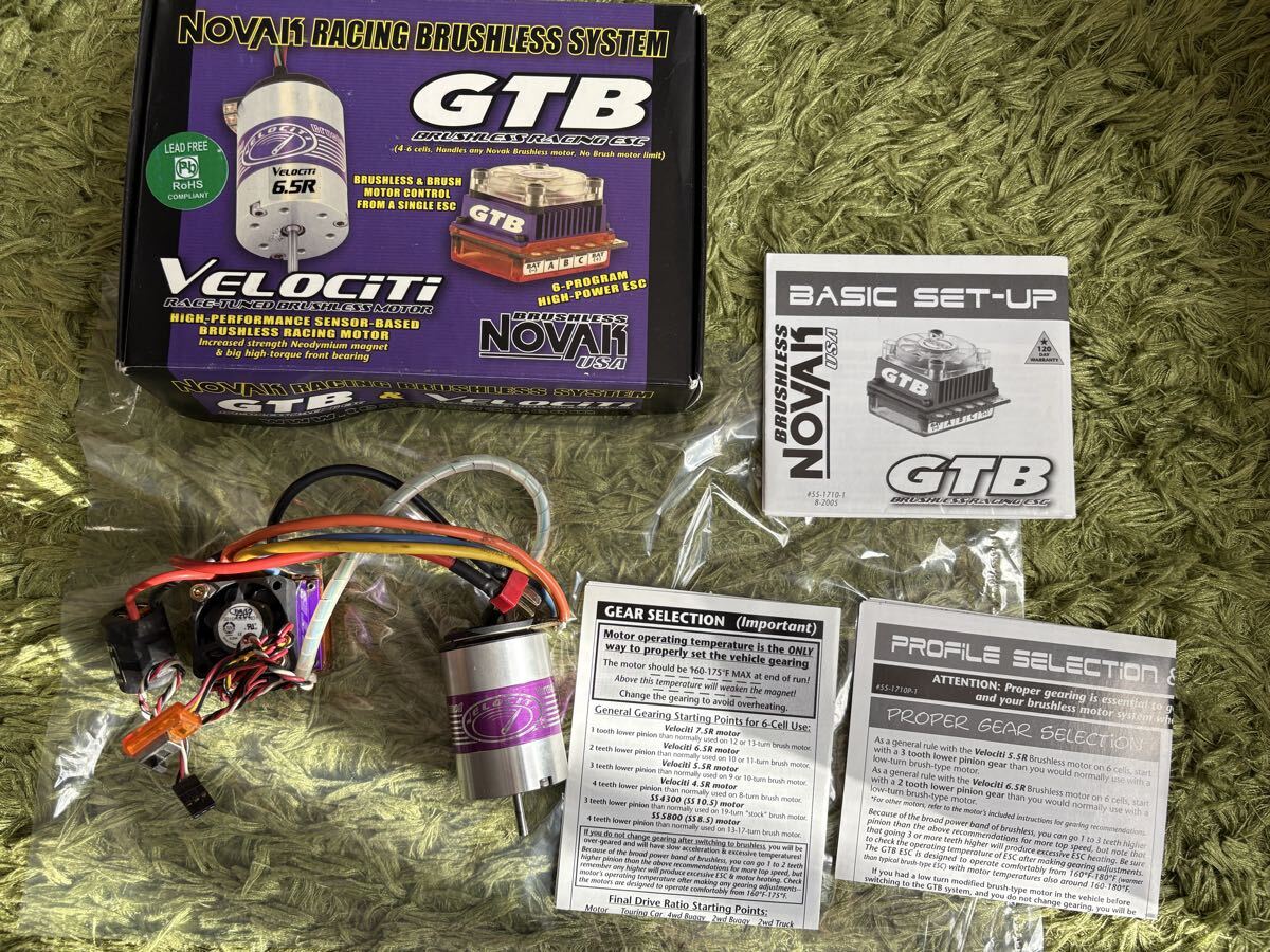 ラジコン RC NOVAK ブラシレスアンプ GTB ブラシレスモーター VELOCITI ノバック 拍卖