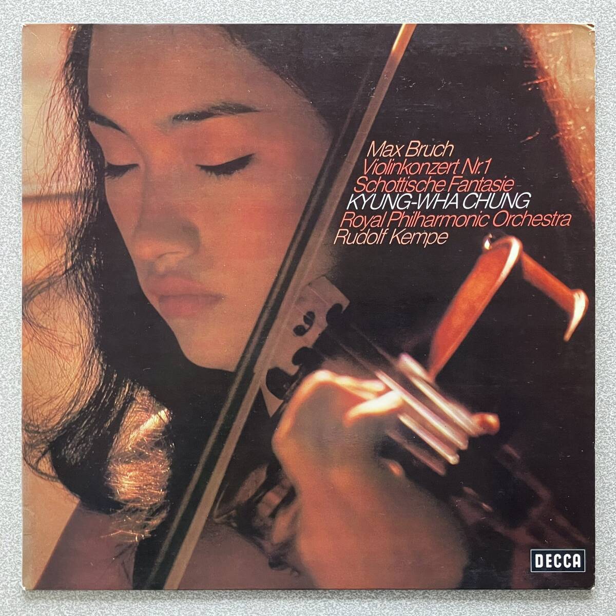 独DECCA若きチョン・キョンファの代表作 ブルッフ Vn協奏曲第1番 スコットランド幻想曲 ケンペ貫禄の伴奏 壮大な第1番 超美品拍卖