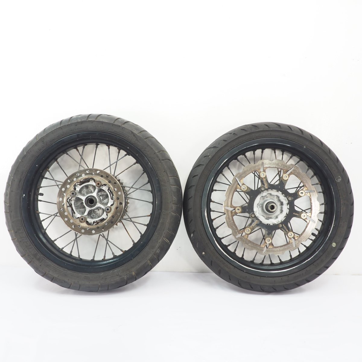 XR250モタード MD30純正フロントホイール リアホイール EXELリム ブレーキディスクローター 17x3.00 17x3.50 17インチ拍卖