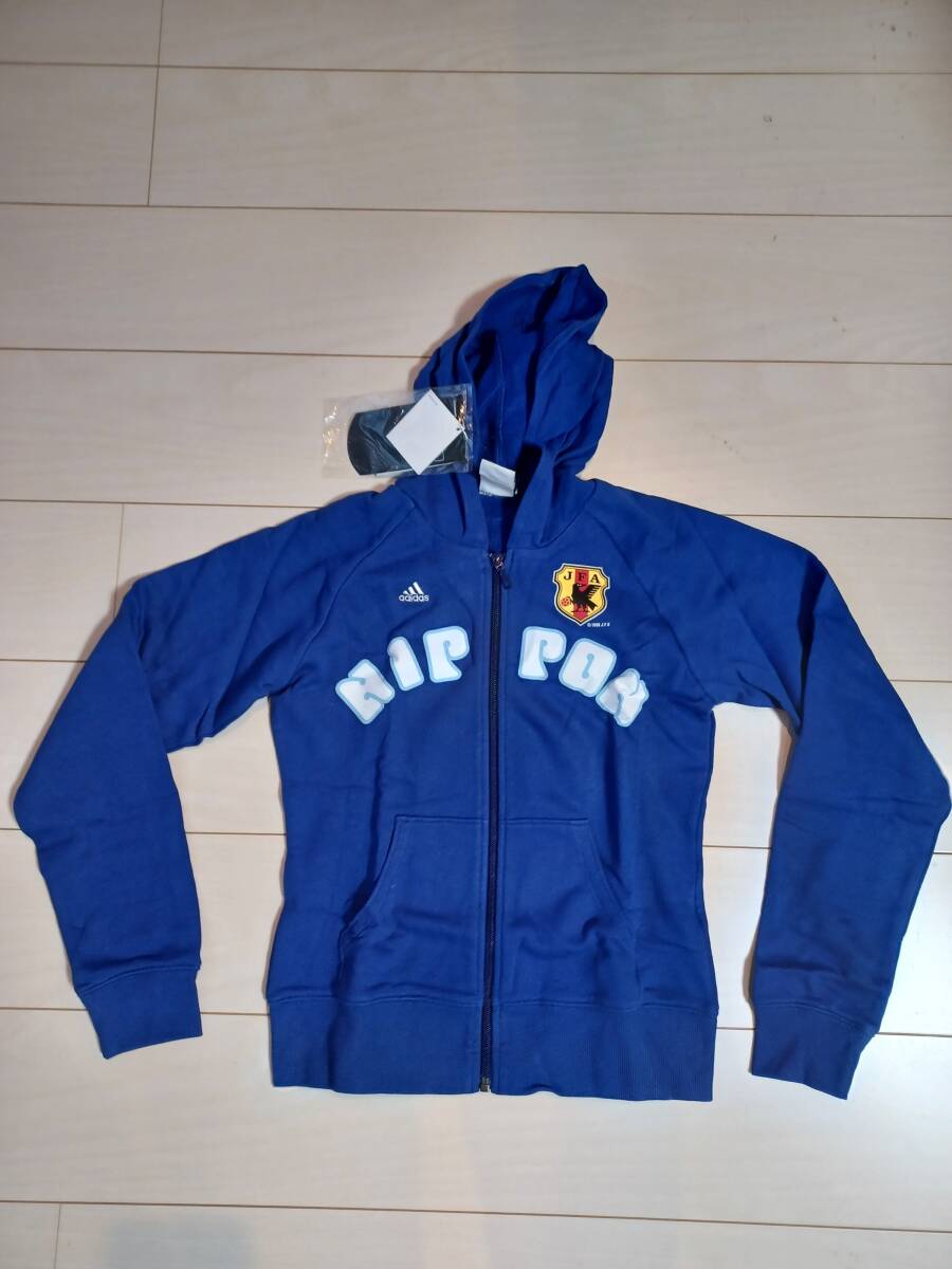 未使用即決adidasアディダス レディース 日本代表スウェットパーカー Sサイズ ブルー K1682-272356拍卖