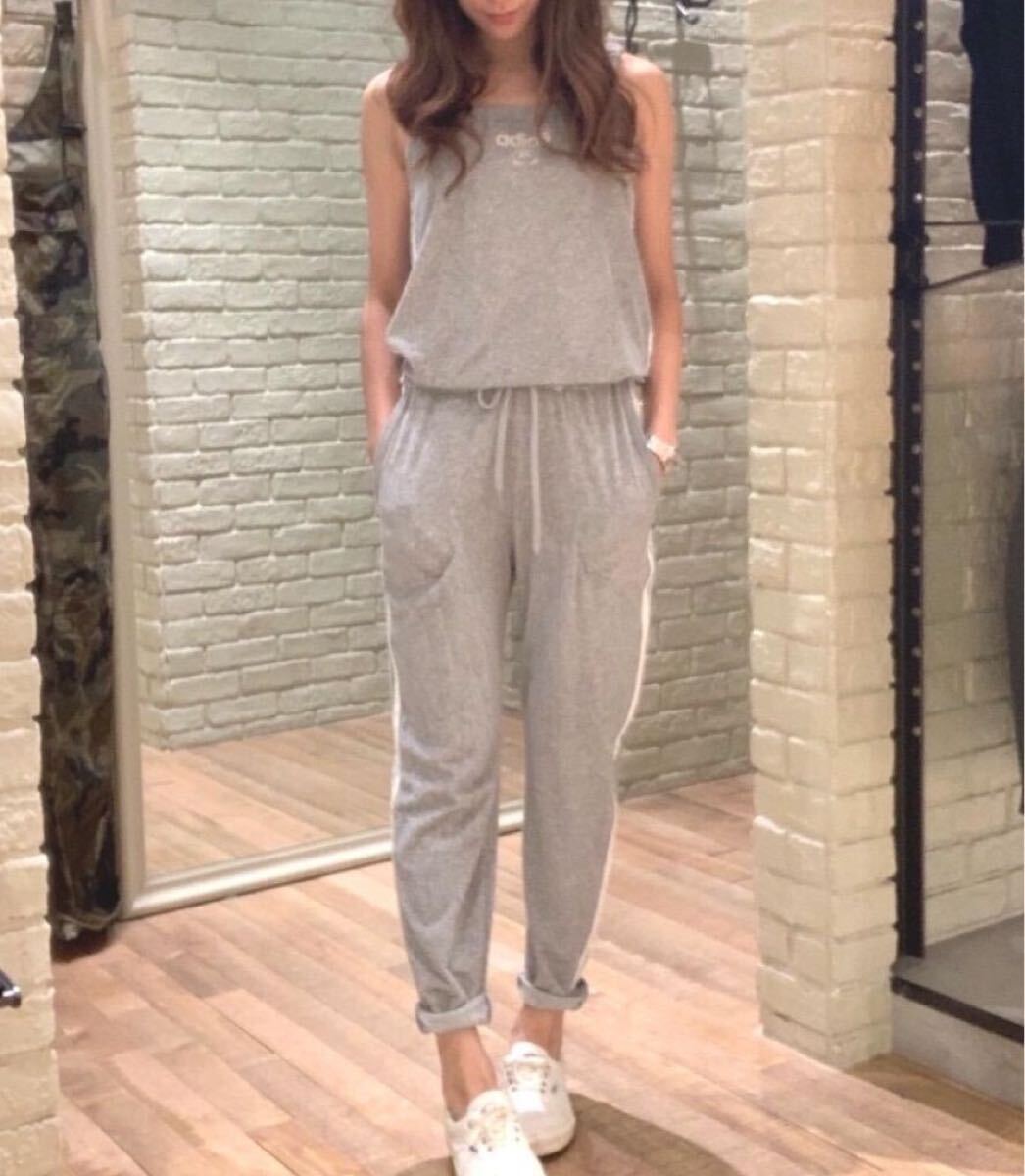 ヒステリックグラマー HYSベア ADIOS パイル地 オールインワン サロペット サイドライン スウェット パンツ オーバーオール拍卖