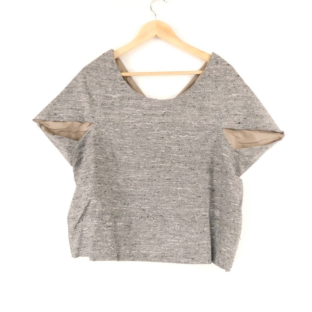 美品 Chloe クロエ 7HHT79-7H064 トップス 34 シルク ウール 半袖 ベスト レディース AM7007A75拍卖