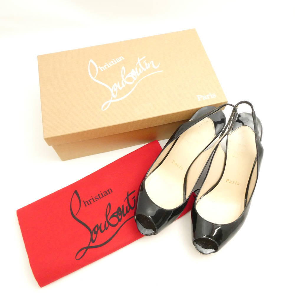 Christian Louboutin ルブタン サンダル 35 22cm相当 パテントレザー レディース AY6757拍卖