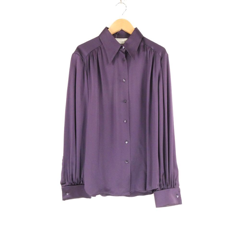 MAXMARA マックスマーラ ブラウス 1点 42 L シルク100% 長袖 シャツ レディース AM7280A34拍卖