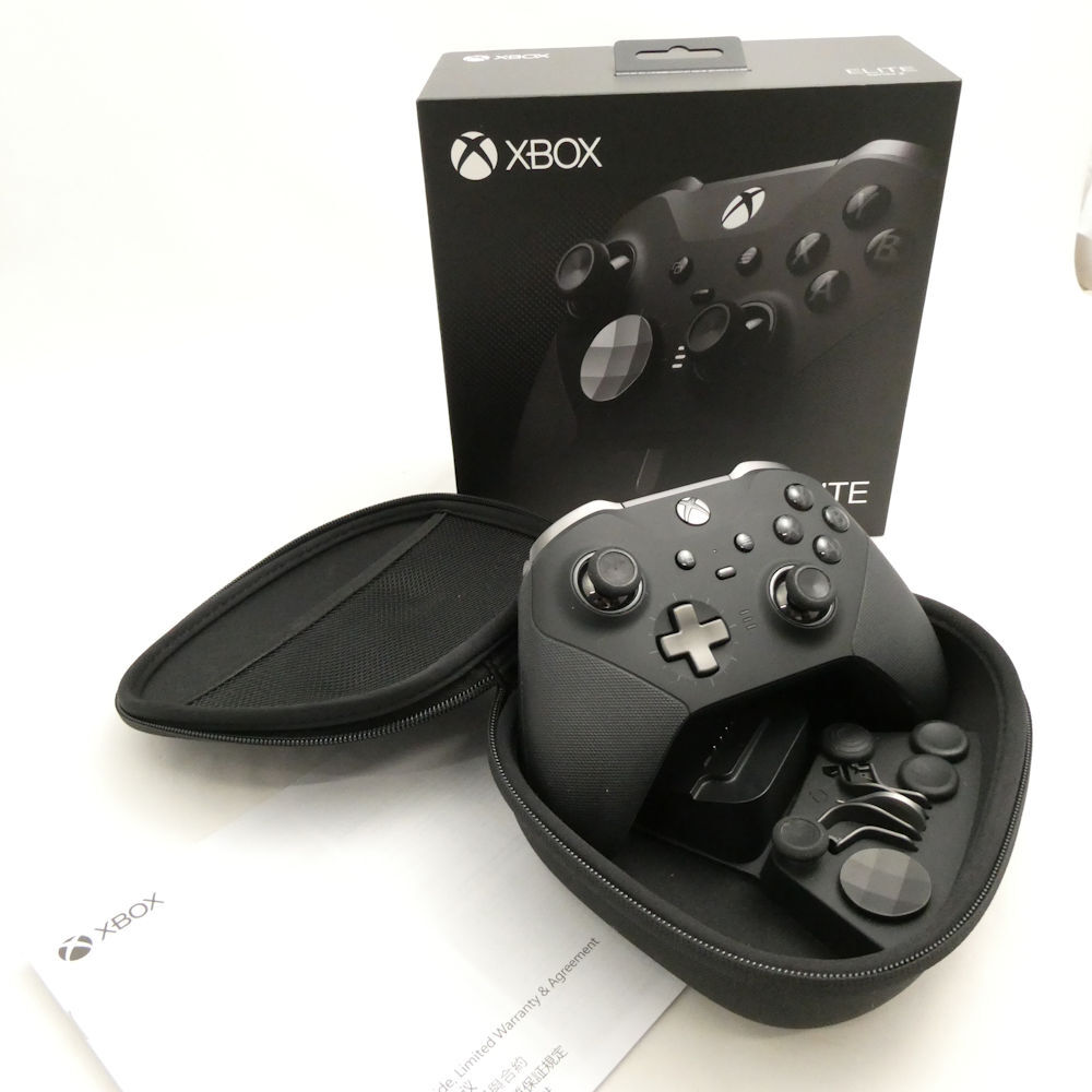美品 Xbox エックスボックス FST-00009 ELITE 2 コントローラー ゲーミング ワイヤレス 無線 HN197拍卖