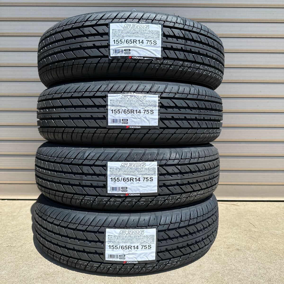 【2025年製】法人4本/19500円~◆ヨコハマ S306 155/65R14 75S 155/65-14 新品YOKOHAMA タント ワゴンR N-BOX拍卖