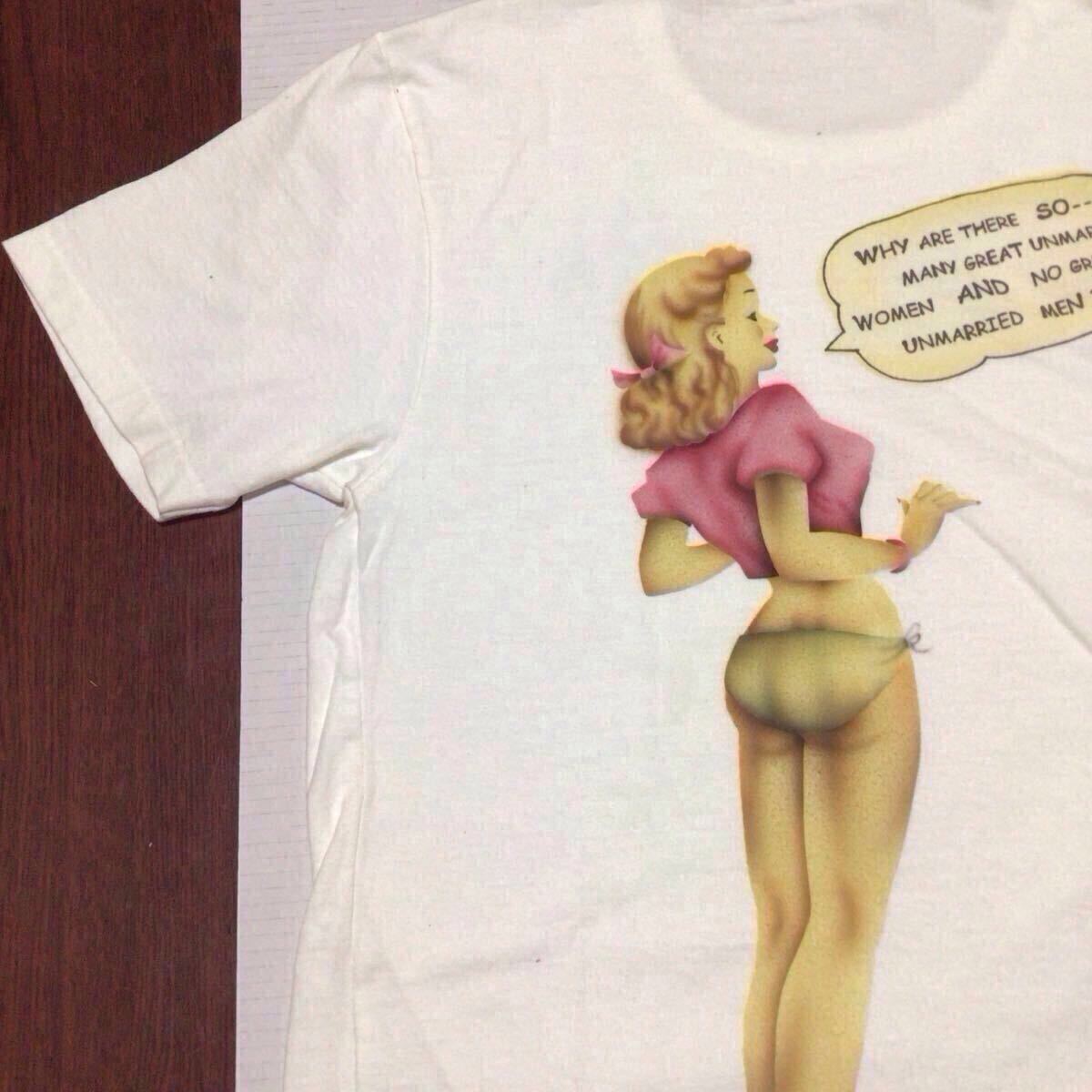 FREE RAGE フリーレイジ「 ピンナップ ガール PINUP GIRL 」 限定 職人 手描き Tシャツ 未使用 新品 タグ付 フリー レイジ拍卖