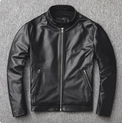 大人気高級新品 本革 ラム革 バイクジャケット メンズライダース レザー バイクウェア 革ジャン 黒 S~4XL拍卖