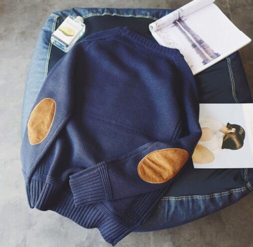 人気推薦トップス おしゃれ カジュアル クルーネック ニット セーター メンズトップス ダークブルー4XL拍卖