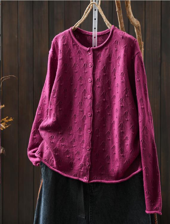 新入荷カーディガン アウター 羽織物 トップス チュニック ゆったり 綿100% ナチュラル 織り込み柄拍卖