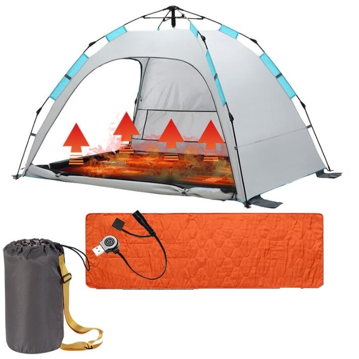 新入荷新品アウトドア 発熱マット 62 200cm USB電気寝マット 38°-60° 暖かい 柔らかい 防寒対策 キャンプ 野外登山 700g 収納ケース付拍卖