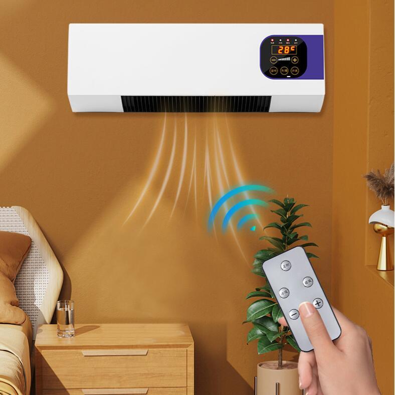 上質壁掛けヒーター ファンヒーター壁掛け冷温風扇暖房ヒーターリモコン セラミックヒーター 即暖 省エネ コンパクト 冷暖房 小型エアコン拍卖