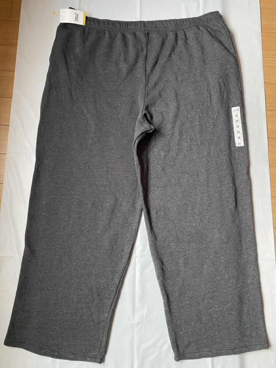 超ビッグサイズ!EVERLAST エバーラスト グレー裏起毛スウェットパンツ メンズ3X 海外サイズ 拍卖