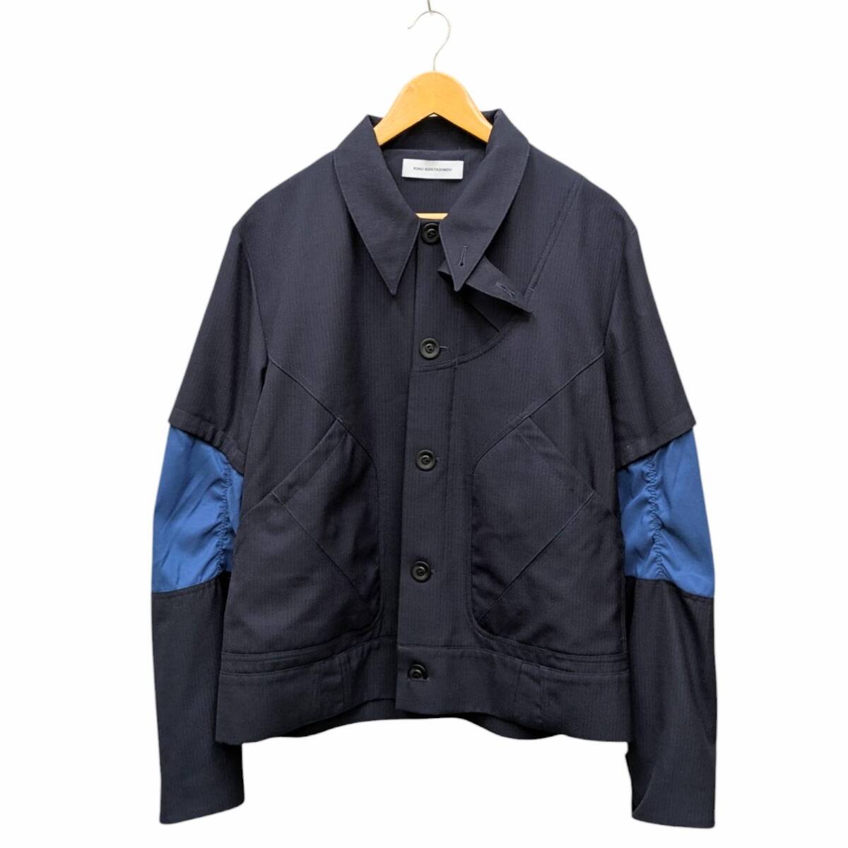 KIKO KOSTADINOV キココスタディノフ KASSEL BLOUSON ORION BLUE/COBALT KKSS22J04-26 ネイビー サイズ 46拍卖