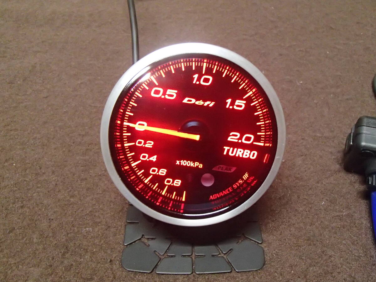 Defi ADVANCEBF アドバンスBF ブースト計 ブーストメーター 60φ イルミレッド コントローラー付き デフィ 拍卖