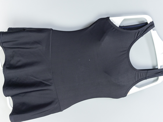 4034*【送料無料】*スポーツ水着*アイルズ*140サイズ*ネイビー*スカート付**USED♪拍卖