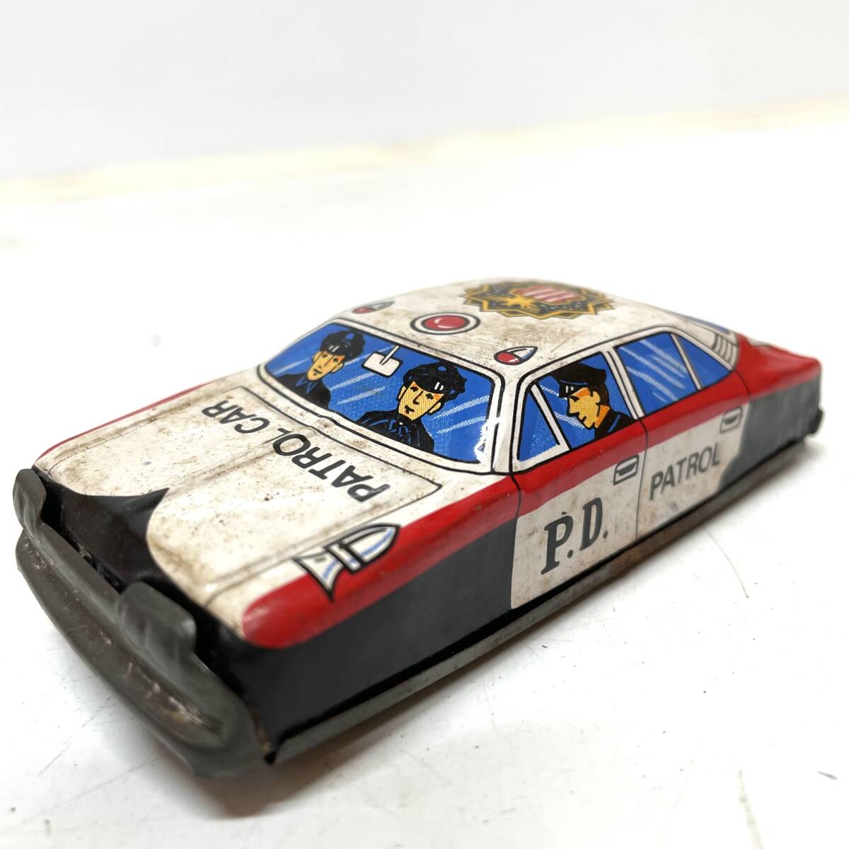 メーカー不明 警察 警官 パトロールカー PATROL CAR ブリキ 日本製 ホビー おもちゃ 玩具 現状品 昭和レトロ /MADE IN JAPAN拍卖