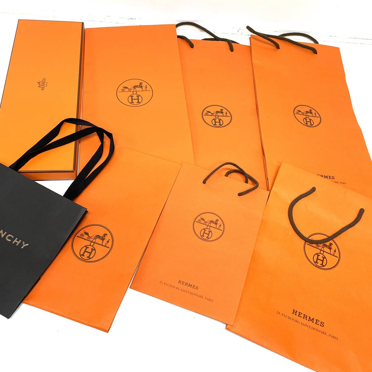 HERMES LE CARRE エルメス スカーフ 袋 ショップ ショッパーブランド まとめ 保管品 USED拍卖