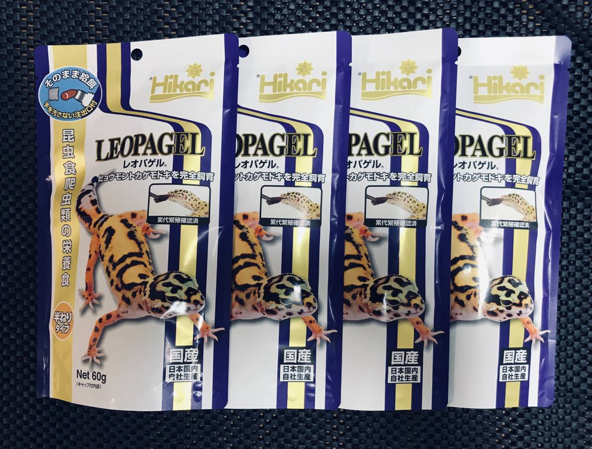 キョーリン レオパゲル(60g×4袋セット)  送料全国一律 185円  食欲不振の時には「コオロギペースト」拍卖