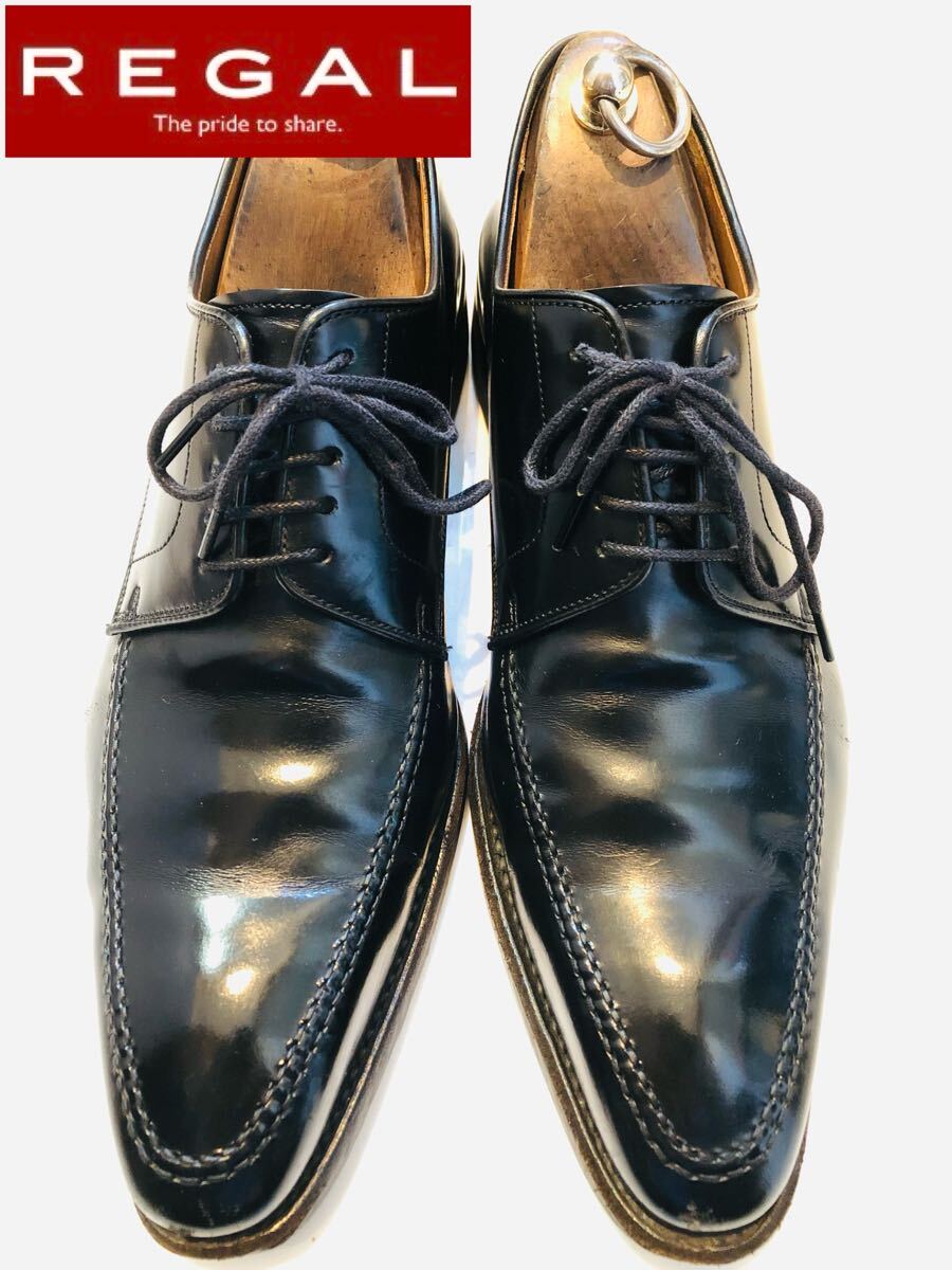 ★美品★定価34,100円!リーガル REGAL Uチップ 316R ビジネスシューズ 黒 25.5EE拍卖