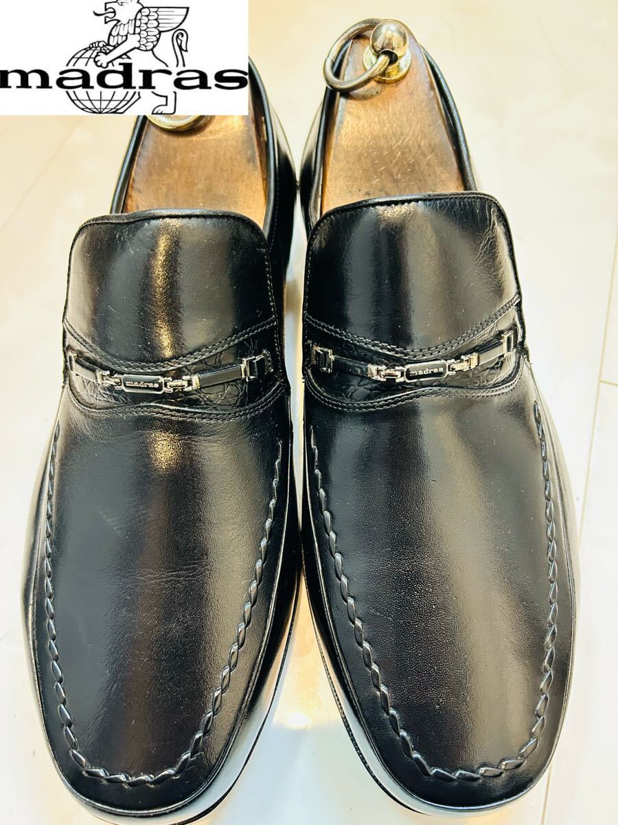 ★新品未使用★定価17,800円!マドラス スリッポン② 本革 25.5EEEE拍卖