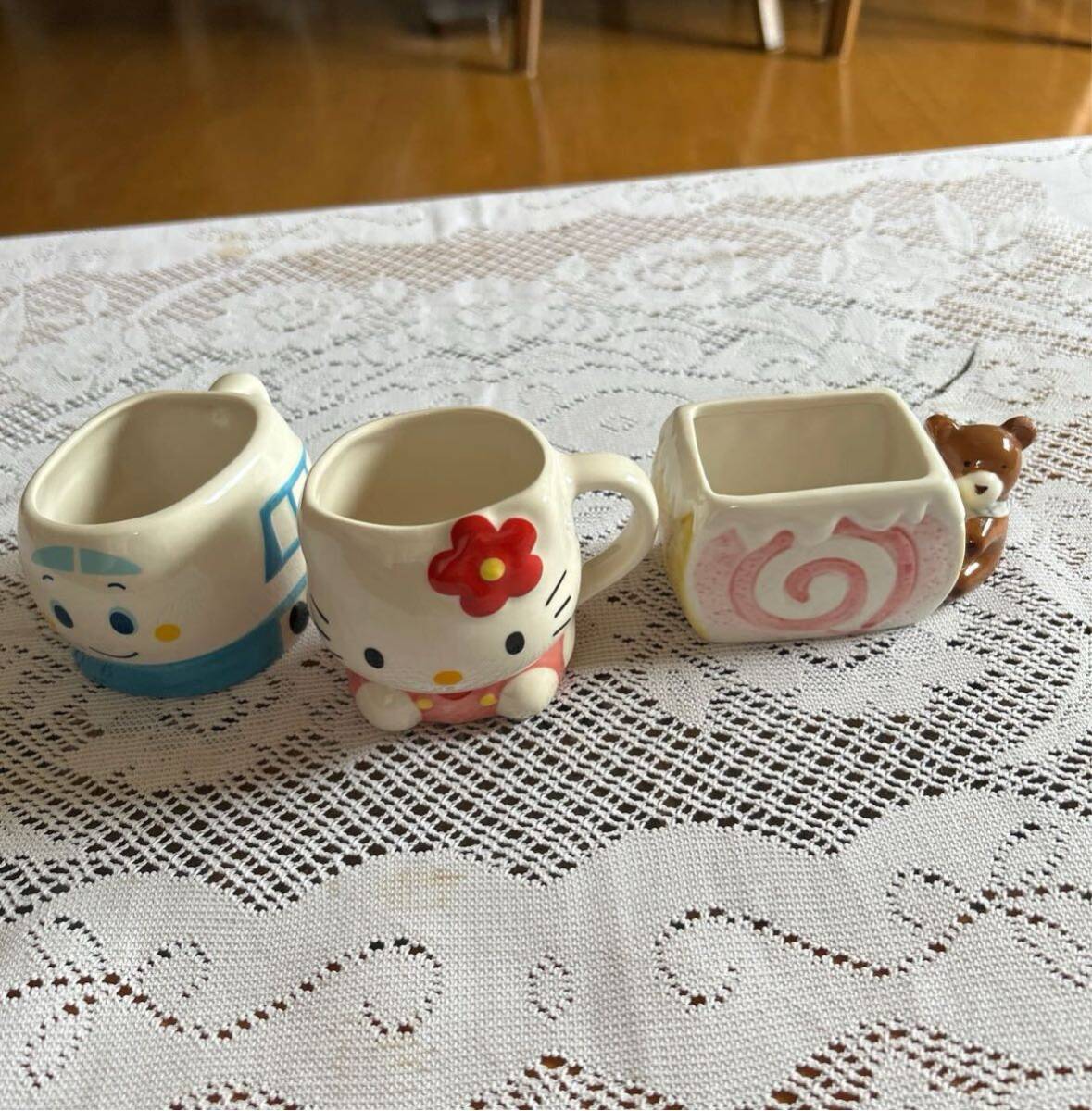 サンリオ ハローキティ 新幹線 他陶器  マグカップ レトロ拍卖