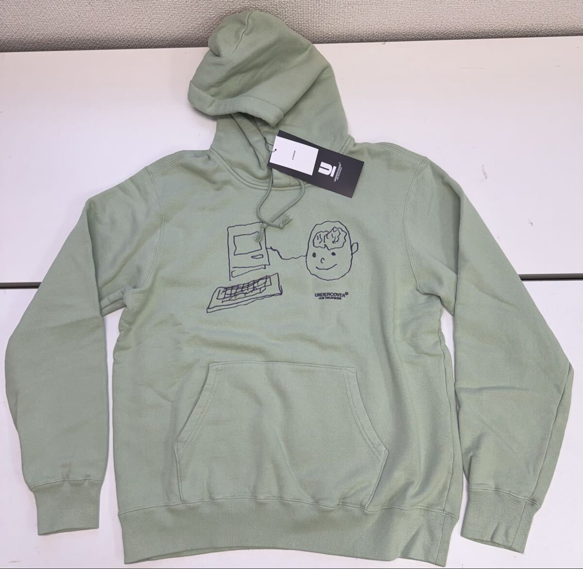 未使用 24aw undercoverスウェットパーカー uc2d4892-1 グリーン 3拍卖