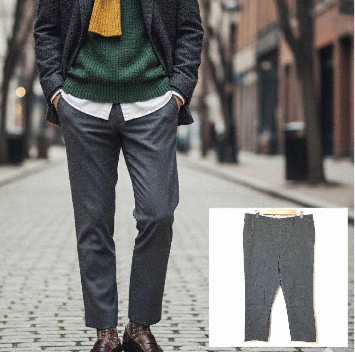 おしゃれ◎高見え◎【marka】マーカ テーパード パンツ ボトムス 日本製 大人 カジュアル グレー 紳士 メンズ サイズ 2 /Y36973fa拍卖