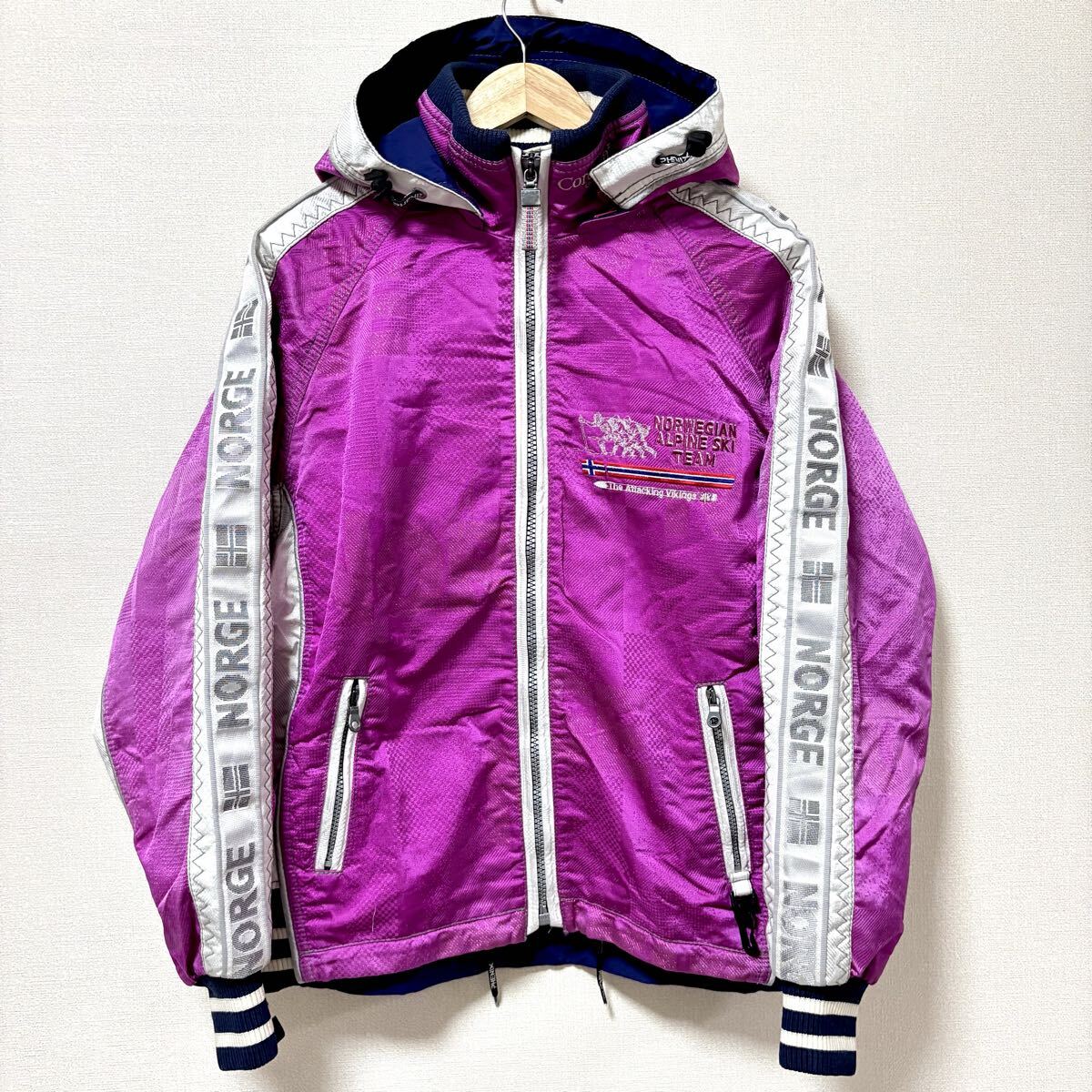 日本製◎ド派手!【PHENIX】フェニックス スキー ウェア ジャケット Cordura ナイロン NORGE スノーボード ピンク メンズ M /Y36494SS拍卖