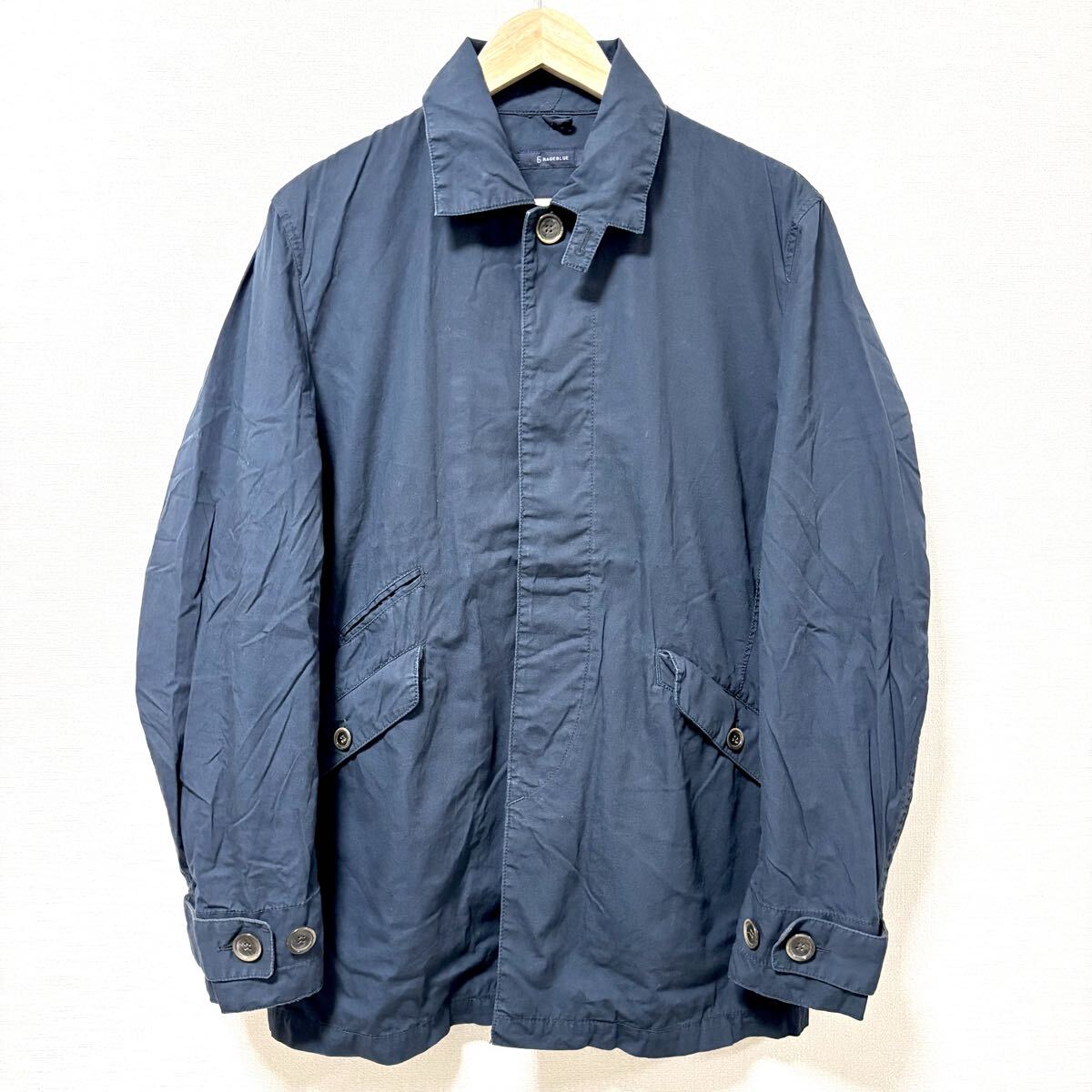都会派ミリタリーテイスト!【RAGEBLUE】レイジブルー フィールド ジャケット スウェーデン軍 ブルゾン ネイビー 紺 メンズ L /Y36772SS拍卖