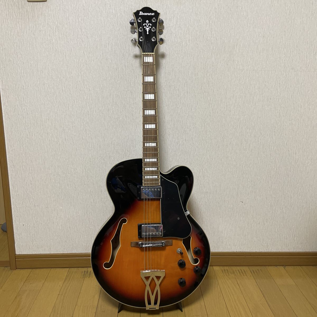 美品 Ibanez フルアコ AF75-BS 5B-03拍卖