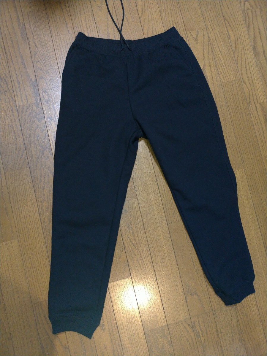 UNIQLO ユニクロ ヒートテック スウェットパンツ ジョガーパンツ 素材 裏起毛 防寒 サイズM ブラック 黒 レディース拍卖