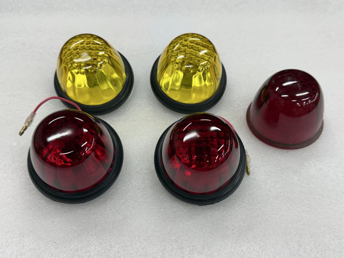 JB新型マーカーレンズ マーカーランプ 頭が平らなマーカーレンズ マーカーレンズ トラック デコトラ レトロ拍卖