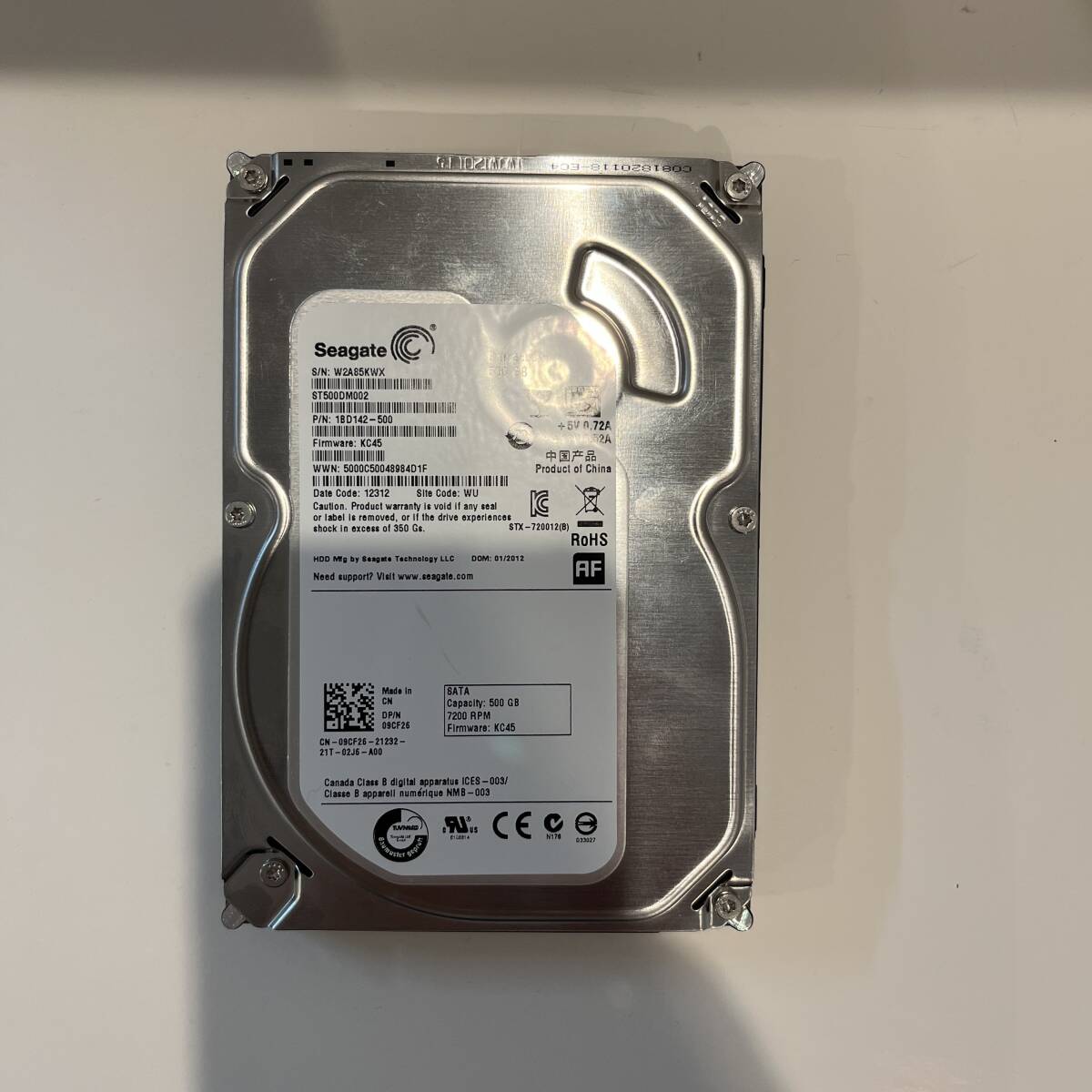 (544) Seagate Barracuda 500GB 内蔵型 3.5インチ HDD ハードディスク / フォーマット済拍卖