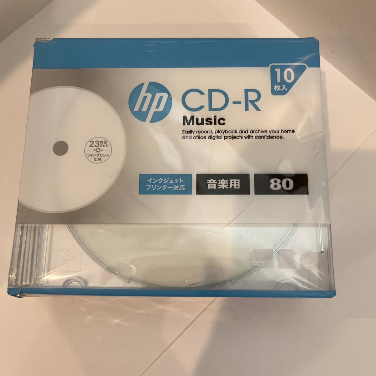 (550) 新品 hp ヒューレットパッカード 音楽用 CD-R インクジェットプリンター対応 1-32倍速 10枚拍卖