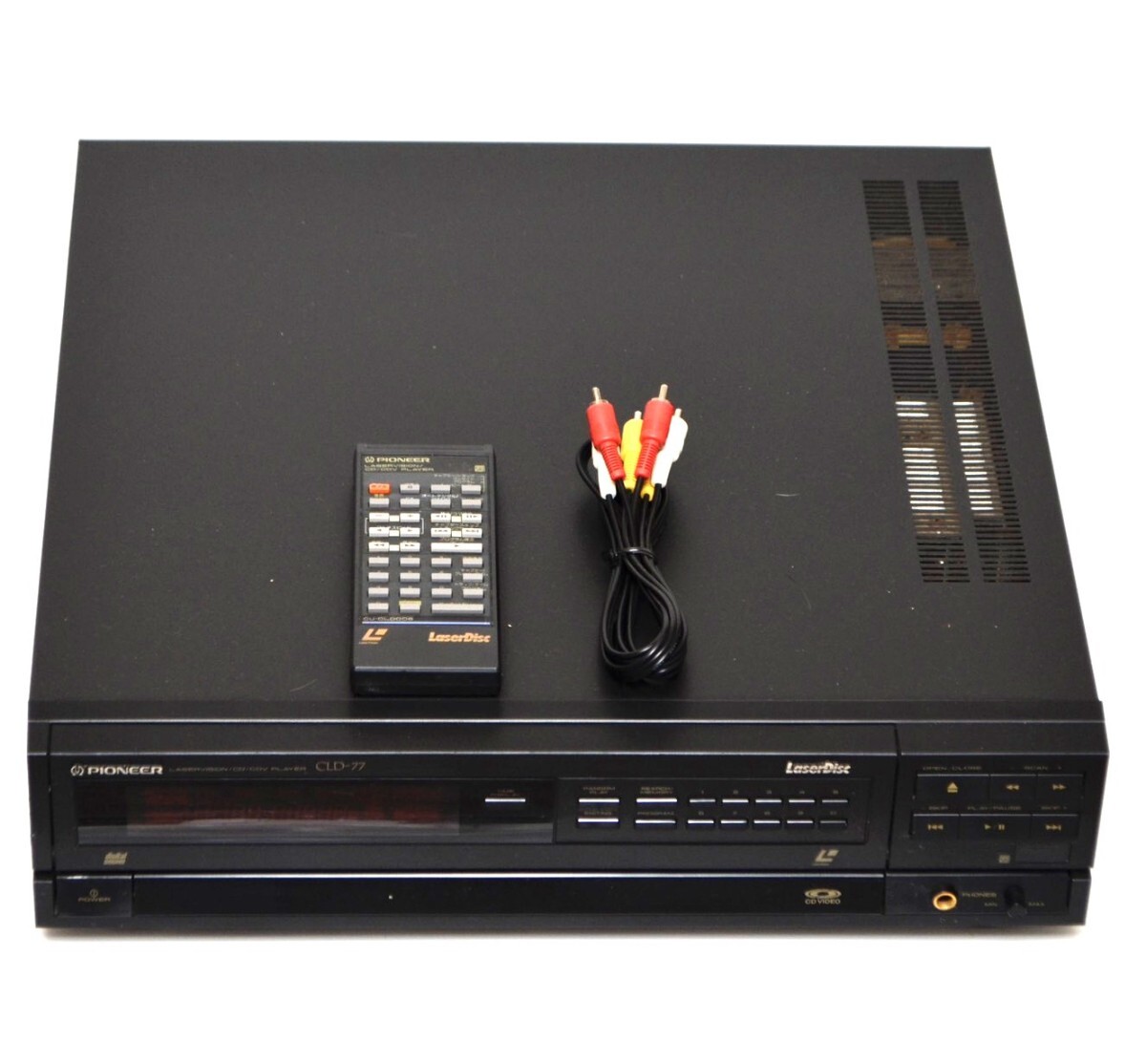 【稀少/リモコン付】Pioneer パイオニア CLD-77 CU-CLD006 LDプレーヤー Laser Disc レーザーディスク DVD CD コンパチブル CLD-100 兄弟機拍卖