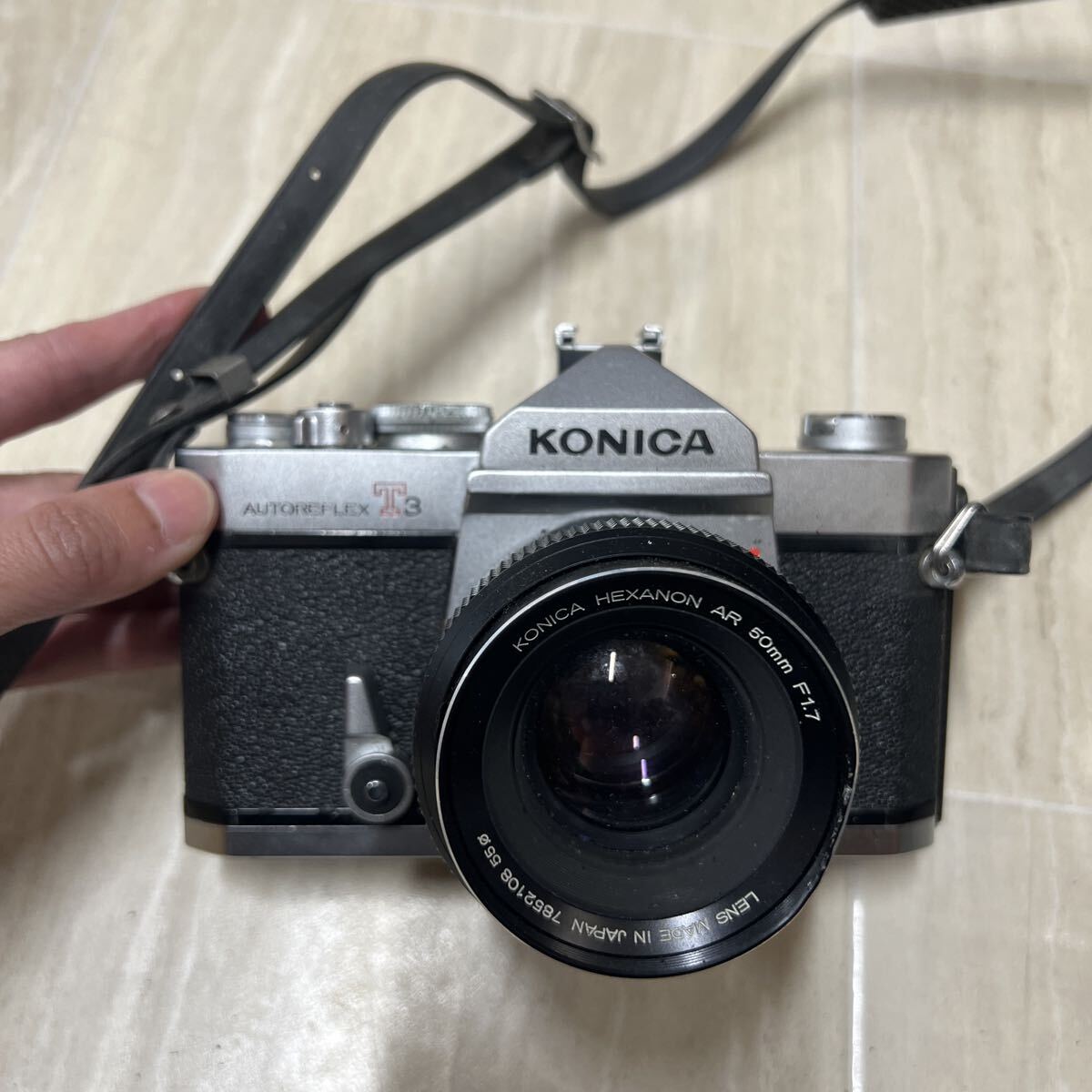 △TV横箱△ コニカ Konica Autoflex T3 ブラック ボディレンズセット AR50 F1.7 昭和レトロ インテリア コレクション 昭和レトロ拍卖