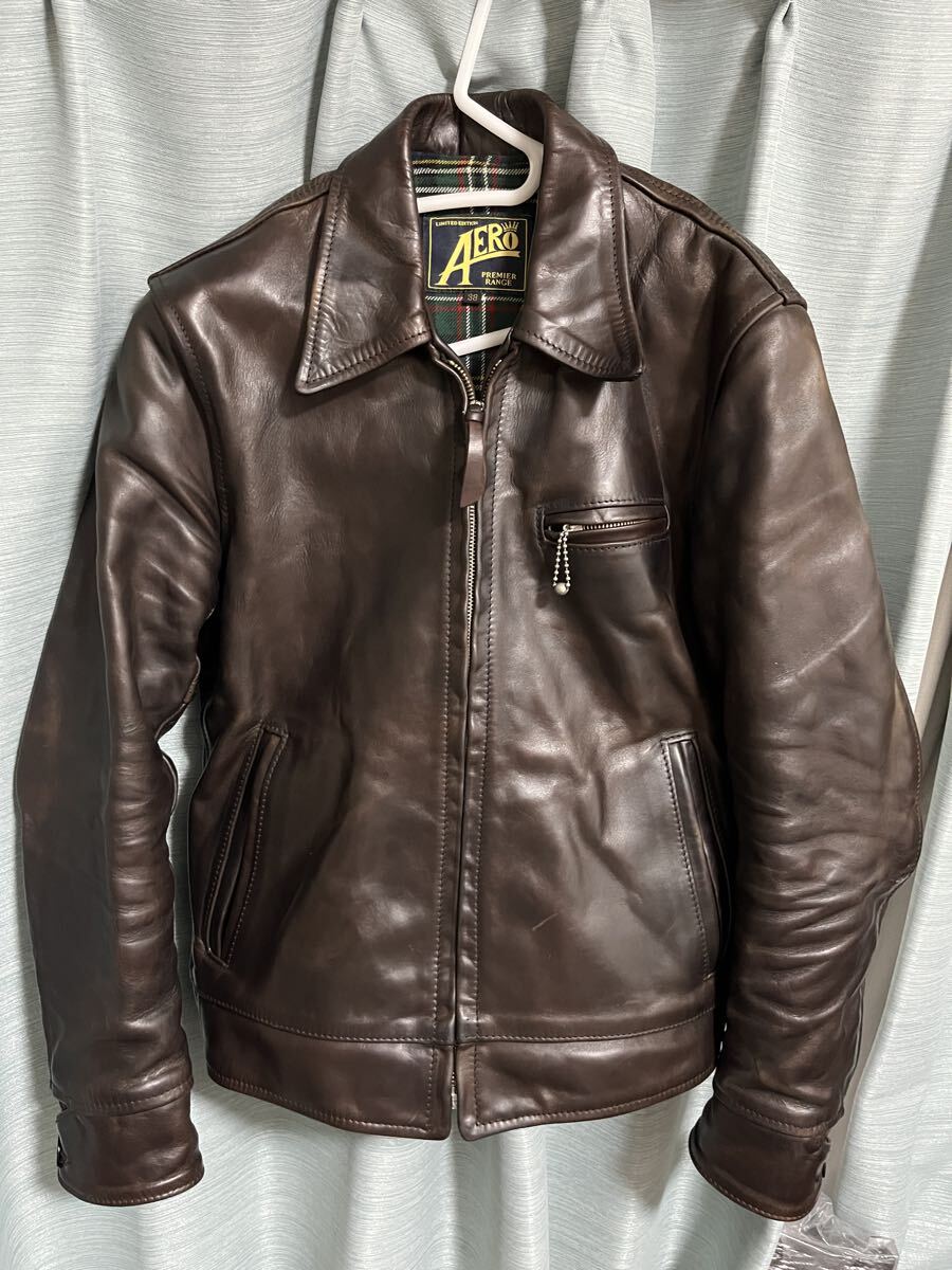 エアロレザー AERO LEATHER ハイウェイマン プレミア 38 拍卖