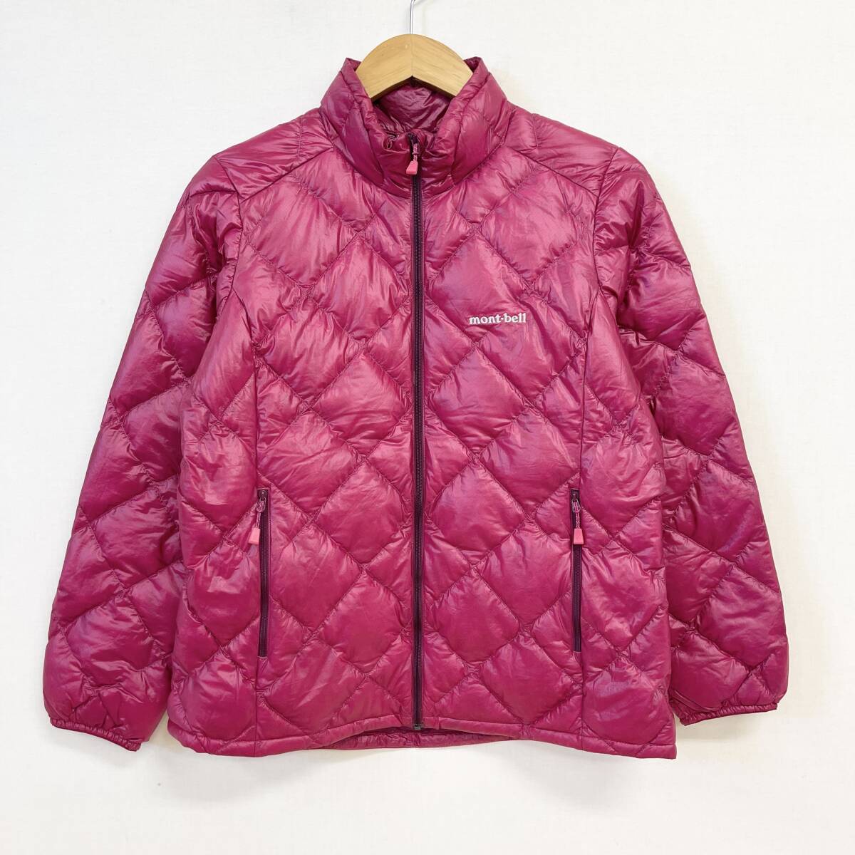 モンベル スペリオダウンジャケット ライトダウンジャケット M ピンク ガーネット Y0445拍卖