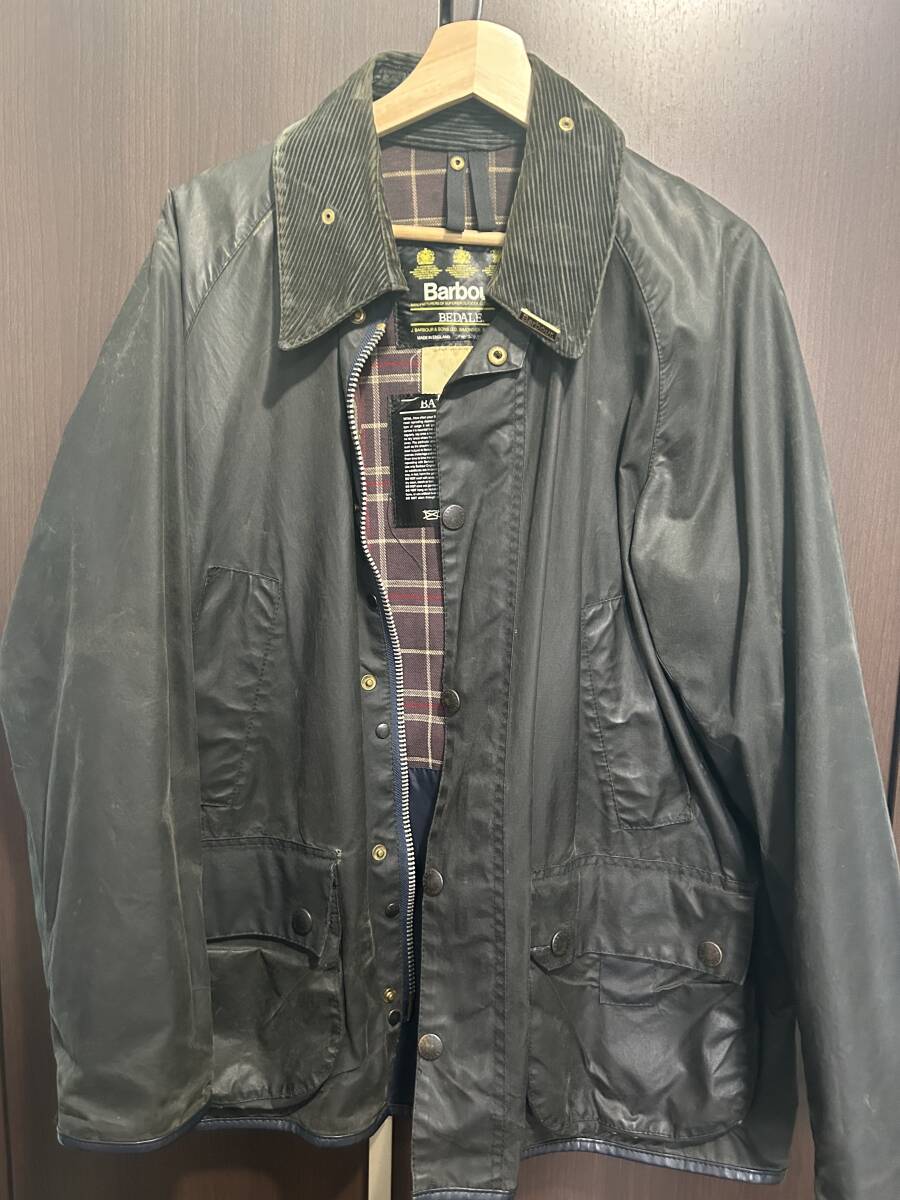 Barbour Bedale ワックスジャケット 40 Navy バブアー ビデイル ネイビー オイルドジャケット拍卖