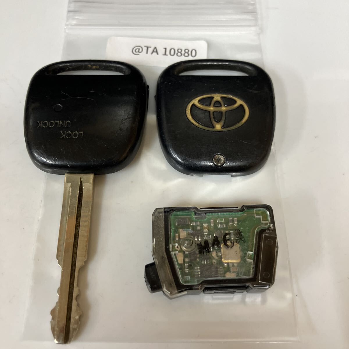 @TA10880 点灯なし トヨタ 純正 キーレス リモコン 1ボタン bB ウィッシュ イスト カルディナ MR-S ヴィッツ プリウス 等拍卖