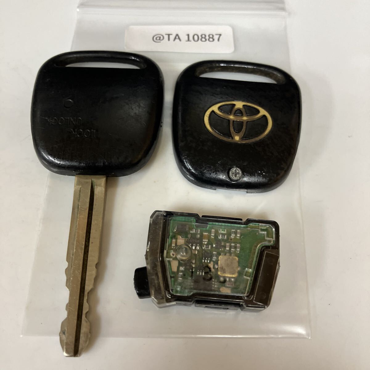 @TA10887 点灯なし トヨタ 純正 キーレス リモコン 1ボタン bB ウィッシュ イスト カルディナ MR-S ヴィッツ プリウス 等拍卖