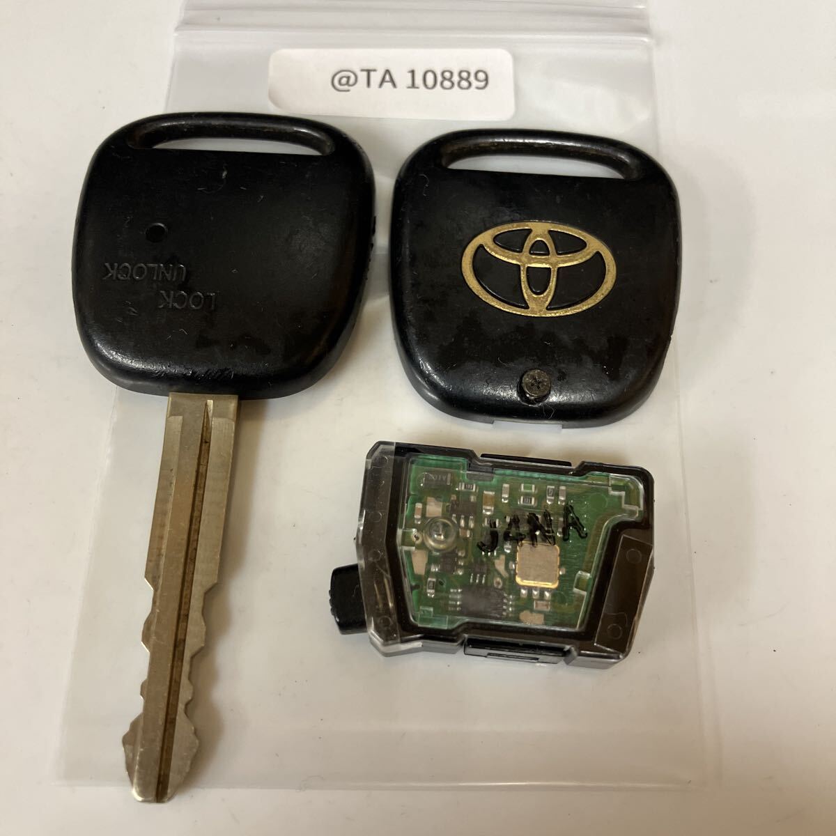 @TA10889 点灯なし トヨタ 純正 キーレス リモコン 1ボタン bB ウィッシュ イスト カルディナ MR-S ヴィッツ プリウス 等拍卖
