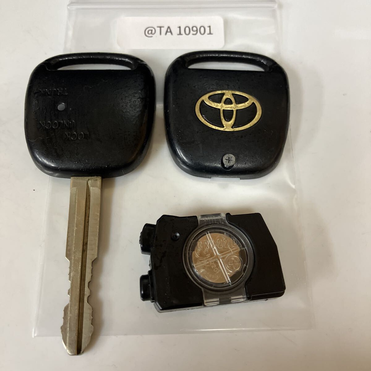 @TA10901 ランプ点灯 トヨタ 純正 キーレス リモコン マークII チェイサー クレスタ JZX100 GX100等 2ボタン拍卖